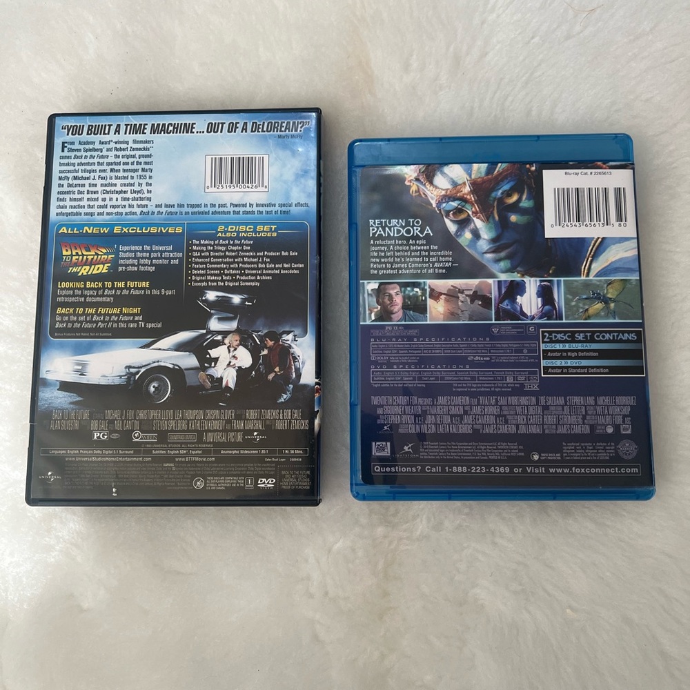Blu-ray Disc Set Avatar And Back to the Future DVD - Picture 2 of 8